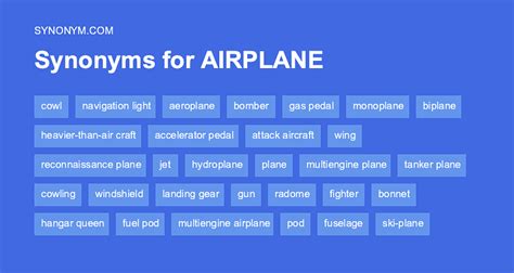 synonyms for flight|aircraft synonym.